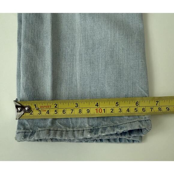 True Religion Dean No Flap Jeans Mens 29 Distressed Light Wash Slim Fit - Picture 8 of 9